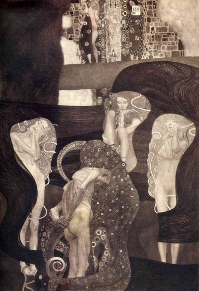 Jurisprudence Final State 1907 by Gustav Klimt